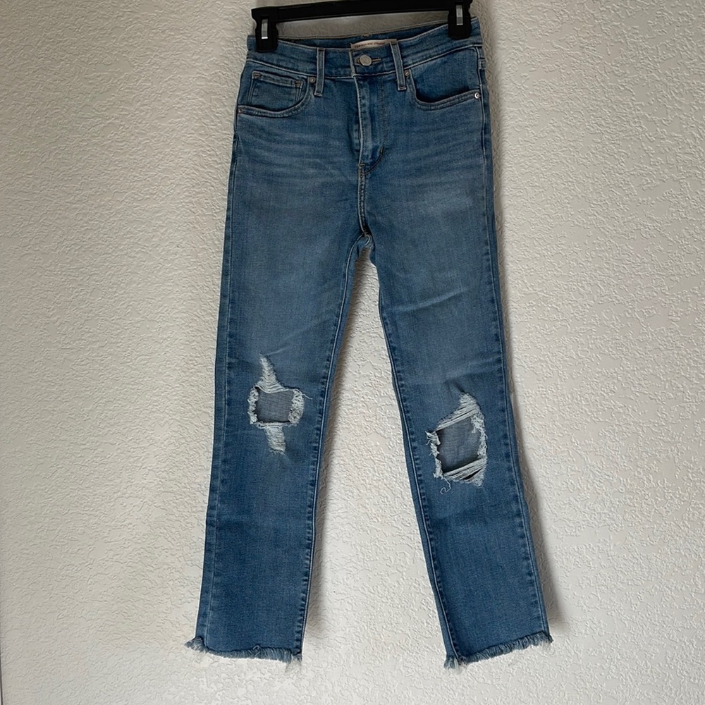 Levi’s 724 High Rise Straight Crop Jean Size 25